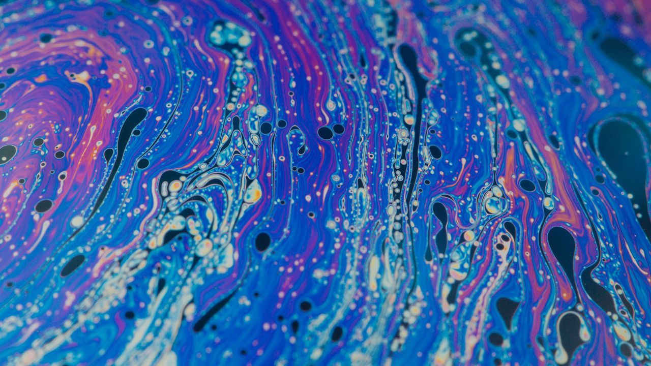 Обои краска, разноцветный, разводы, пятна, fluid art