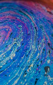 Превью обои краска, разноцветный, разводы, пятна, fluid art