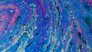 Превью обои краска, разноцветный, разводы, пятна, fluid art