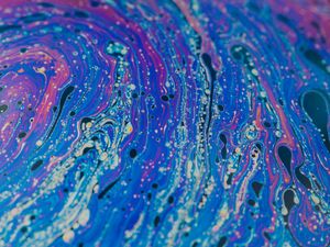 Превью обои краска, разноцветный, разводы, пятна, fluid art