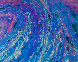 Превью обои краска, разноцветный, разводы, пятна, fluid art
