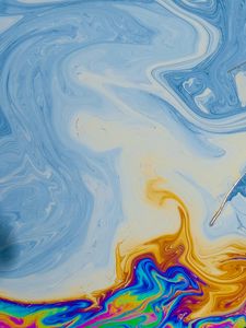 Превью обои краска, разноцветный, разводы, жидкость, fluid art
