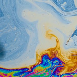 Превью обои краска, разноцветный, разводы, жидкость, fluid art
