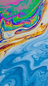 Превью обои краска, разноцветный, разводы, fluid art, жидкость