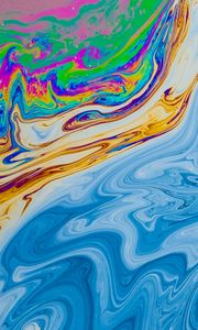 Превью обои краска, разноцветный, разводы, fluid art, жидкость