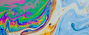 Превью обои краска, разноцветный, разводы, fluid art, жидкость