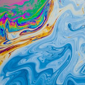 Превью обои краска, разноцветный, разводы, fluid art, жидкость