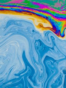 Превью обои краска, разноцветный, жидкость, абстракция, fluid art, разводы