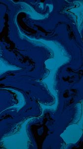 Превью обои краска, разводы, fluid art, жидкость, синий