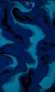 Превью обои краска, разводы, fluid art, жидкость, синий