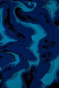 Превью обои краска, разводы, fluid art, жидкость, синий