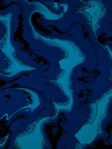 Превью обои краска, разводы, fluid art, жидкость, синий