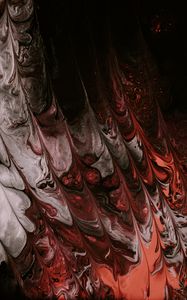 Превью обои краска, разводы, fluid art, абстракция, красный