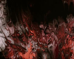 Превью обои краска, разводы, fluid art, абстракция, красный