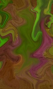 Превью обои краска, разводы, fluid art, абстракция, разноцветный, волны