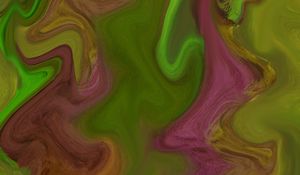 Превью обои краска, разводы, fluid art, абстракция, разноцветный, волны