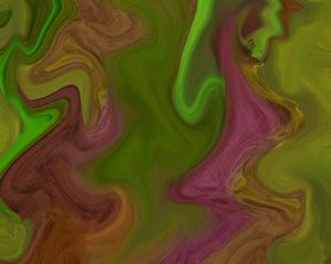 Превью обои краска, разводы, fluid art, абстракция, разноцветный, волны