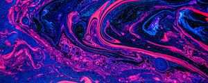 Превью обои краска, разводы, fluid art, абстракция, жидкость, блестки