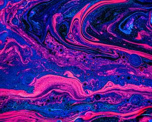Превью обои краска, разводы, fluid art, абстракция, жидкость, блестки
