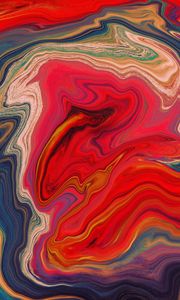Превью обои краска, разводы, fluid art, абстракция, разноцветный, полосы