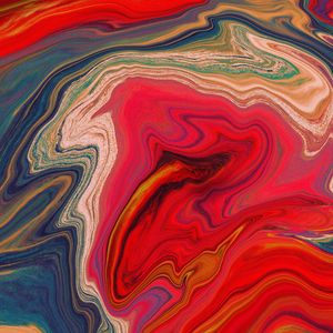 Превью обои краска, разводы, fluid art, абстракция, разноцветный, полосы