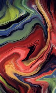 Превью обои краска, разводы, fluid art, абстракция, искажение