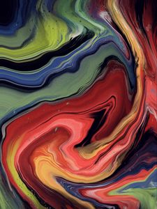 Превью обои краска, разводы, fluid art, абстракция, искажение
