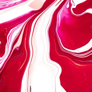 Превью обои краска, разводы, fluid art, абстракция, красный, белый