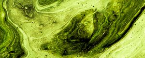 Превью обои краска, разводы, fluid art, абстракция, арт, зеленый