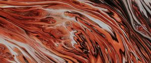 Превью обои краска, разводы, fluid art, абстракция, арт, коричневый