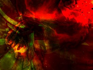 Превью обои краска, разводы, fluid art, абстракция, темный