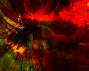 Превью обои краска, разводы, fluid art, абстракция, темный