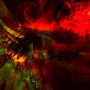 Превью обои краска, разводы, fluid art, абстракция, темный