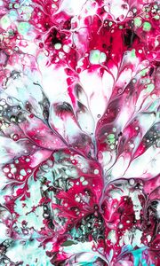 Превью обои краска, разводы, fluid art, абстракция, жидкость, розовый