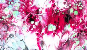 Превью обои краска, разводы, fluid art, абстракция, жидкость, розовый