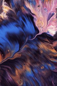Превью обои краска, разводы, пятна, fluid art, абстракция, разноцветный