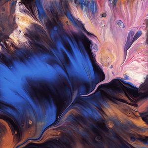 Превью обои краска, разводы, пятна, fluid art, абстракция, разноцветный