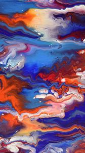 Превью обои краска, разводы, разноцветный, fluid art, яркий