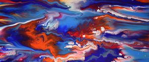 Превью обои краска, разводы, разноцветный, fluid art, яркий