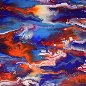 Превью обои краска, разводы, разноцветный, fluid art, яркий