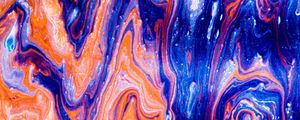 Превью обои краска, разводы, разноцветный, fluid art, абстракция