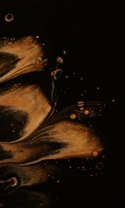 Превью обои краска, разводы, жидкость, черный, fluid art