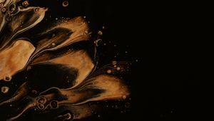 Превью обои краска, разводы, жидкость, черный, fluid art