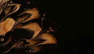 Превью обои краска, разводы, жидкость, черный, fluid art
