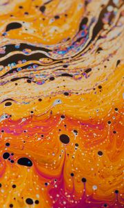 Превью обои краска, разводы, жидкость, fluid art, разноцветный, пятна