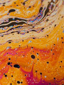 Превью обои краска, разводы, жидкость, fluid art, разноцветный, пятна