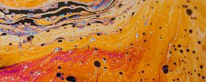 Превью обои краска, разводы, жидкость, fluid art, разноцветный, пятна