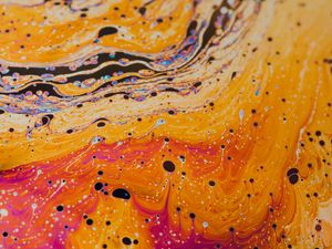 Превью обои краска, разводы, жидкость, fluid art, разноцветный, пятна