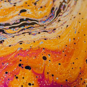 Превью обои краска, разводы, жидкость, fluid art, разноцветный, пятна