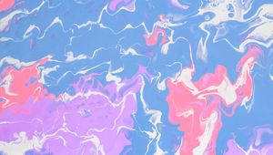 Превью обои краска, разводы, жидкость, fluid art, разноцветный, пастельный